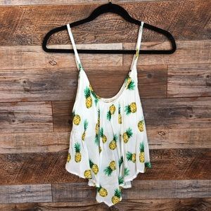NWT Pineapple Tank Top,Sz.S